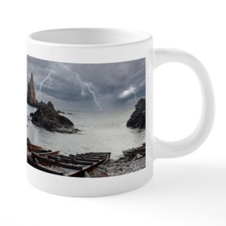 Storm Over the Ocean 20 oz Ceramic Mega Mug