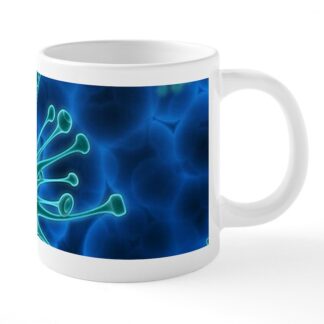 Virus Microscopic Structure 20 oz Ceramic Mega Mug