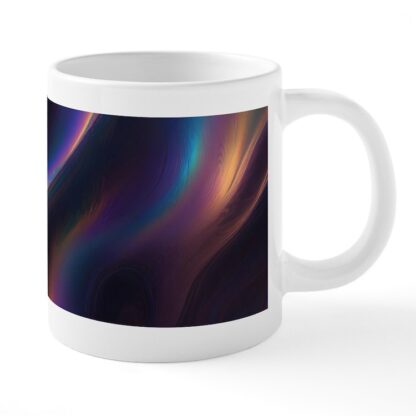 Colorful Abstract Wavy Lines 20 oz Ceramic Mega Mug