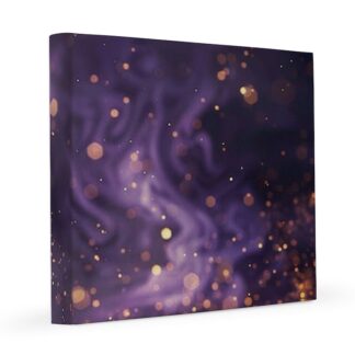 Purple and Gold Glitter Sparkles 8x8 Canvas Print