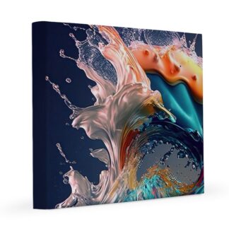 Colorful Liquid Explosion 8x8 Canvas Print