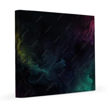 Ethereal Color in Eternal Darkness 8x8 Canvas Print