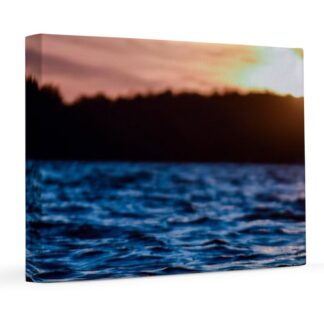 Sunset at the Lake 8x10 Canvas Print