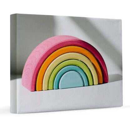 Rainbow Dough 8x10 Canvas Print