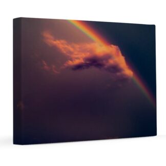 Sunset and Rainbow 8x10 Canvas Print