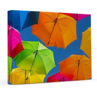 Colorful Umbrellas 8x10 Canvas Print