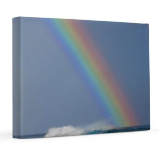 Beach and Rainbow 8x10 Canvas Print