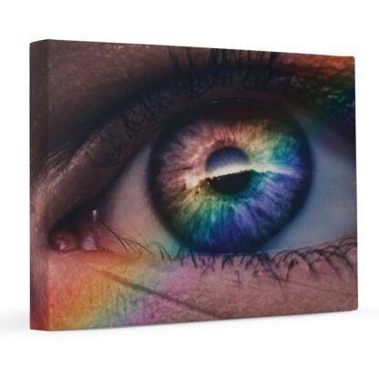 Colorful Rainbow and Eye 8x10 Canvas Print