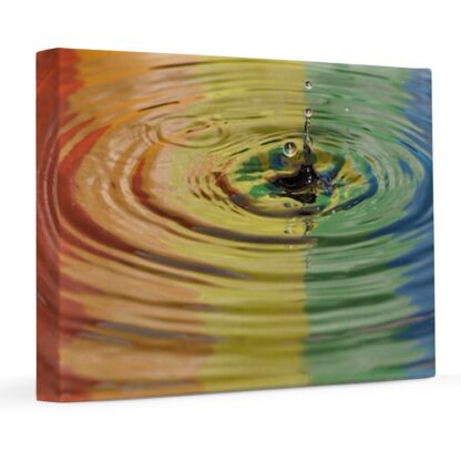 Rainbow Water Drop 8x10 Canvas Print