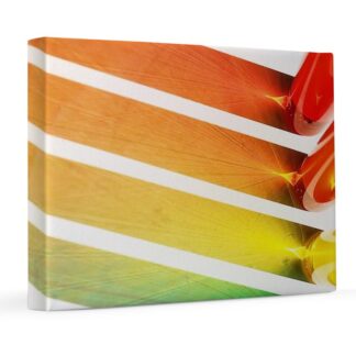 Rainbow Paint Lines 8x10 Canvas Print