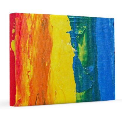 Rainbow Acrylic Paint 8x10 Canvas Print