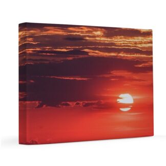 Vibrant Sunset 11x14 Canvas Print