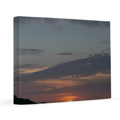 Mountain Sunset at a Lake 11x14 Canvas Print