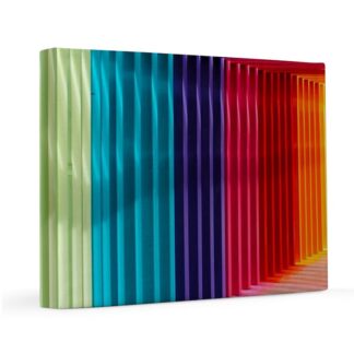 Colorful Rainbow Tunnel 11x14 Canvas Print