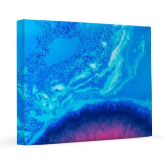 Pink and Blue Crystal Texture 16x20 Canvas Print