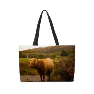 Highland Cattle Weekender Tote