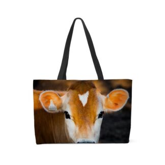 Cute Cow Face Weekender Tote