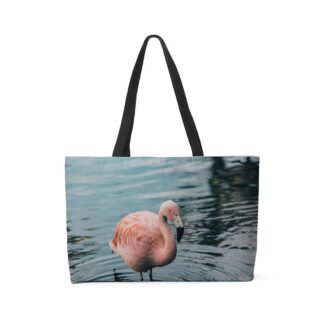 Flamingo in the Water Weekender Tote