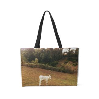 Baby Cow in a Field Weekender Tote