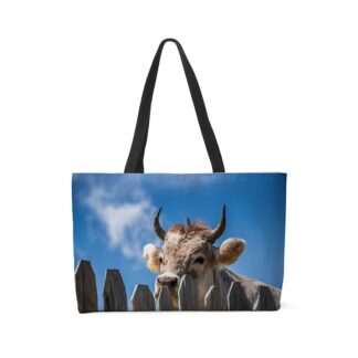 Steer Behind a Fence Weekender Tote