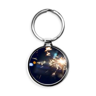 Fireworks Circle Keychain