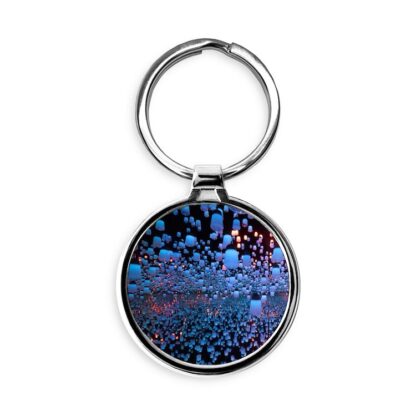 Colorful Lights Circle Keychain