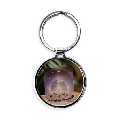 Tarot Card Circle Keychain