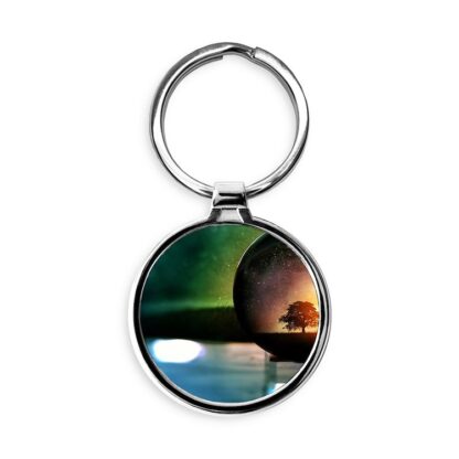 Crystal Ball Circle Keychain