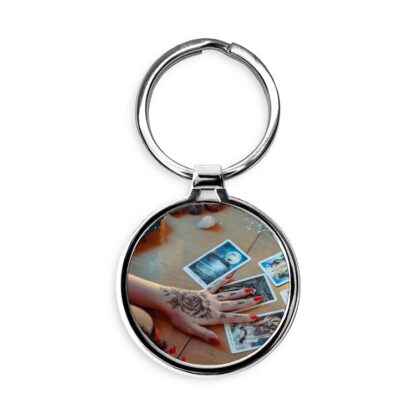 Tarot Cards Circle Keychain