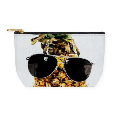 Pineapple with Sunglasses Makeup Bag