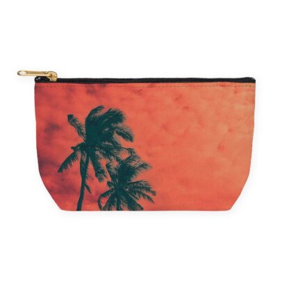 Palm Trees in the Sunset Makeup Bag