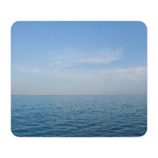 Blue Ocean and Clouds Mouse Pad