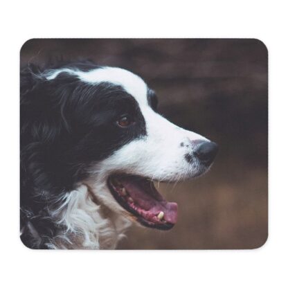 Black and White Dog Mouse Pad